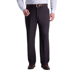 Haggar H26 B&T Straight Fit Dk Gray Pants 46x30"